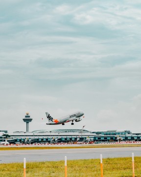 Pesawat Jetstar Asia. (Instagram @jetstarasia)